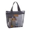 Pebipoo Mesh Shower Caddy, Quick Dry Portable Tote with Zipper and Inner Pocket, Beach Bag, Lightweight Bath Organizer for College Dorm, Swimming, Gym, Beach, Travel (Gray) view 1