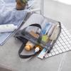 Pebipoo Mesh Shower Caddy, Quick Dry Portable Tote with Zipper and Inner Pocket, Beach Bag, Lightweight Bath Organizer for College Dorm, Swimming, Gym, Beach, Travel (Gray) view 3