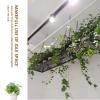 Ceiling-Type Kitchen Storage Shelving Flower Stand Wine Shelf - With Iron Chain Article And Bottom Floating Racking Display Shelves for Balcony Living Room - (60/80/120/1402515cm) - Pot Pan Rack view 4
