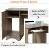 AOCHUANG L-Shaped Home Office Wood Corner Desk, Home Office Desk, Writing Table Workstation with Spacious Surface, Corner Computer Desk with Drawers and Storage Shelf, Easy Assembly view 4