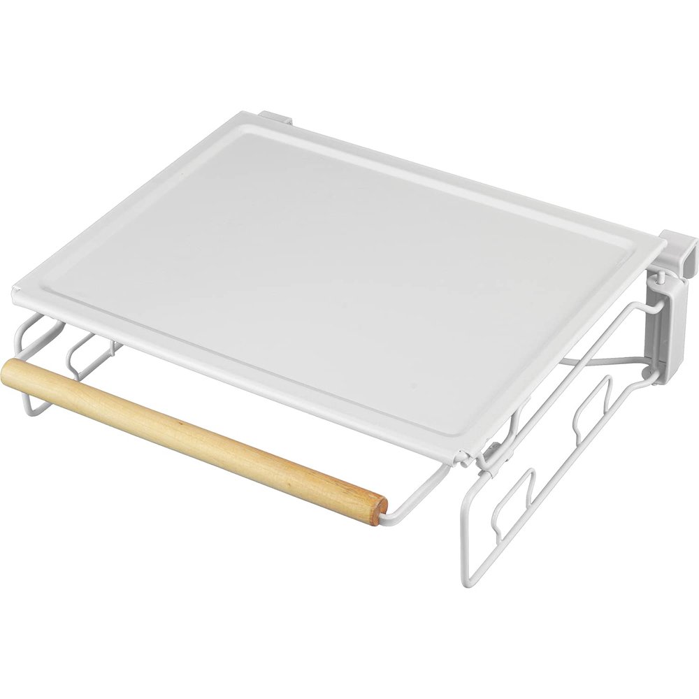 Wahei Freiz RG-0451 Auxiliary Table, Foldable, Trash Bag Holder, Towel Holder, Hanging Type, Kitchen Storage, Float