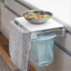 Wahei Freiz RG-0451 Auxiliary Table, Foldable, Trash Bag Holder, Towel Holder, Hanging Type, Kitchen Storage, Float view 2