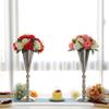 10pcs Tabletop Metal Wedding Flower Trumpet Vase Wedding Centerpiece Flower Vase for Wedding Event Decoration Living Decor Party Decor (Silver, 10L) view 3