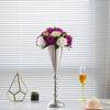 10pcs Tabletop Metal Wedding Flower Trumpet Vase Wedding Centerpiece Flower Vase for Wedding Event Decoration Living Decor Party Decor (Silver, 10L) view 4