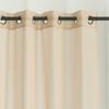 GYROHOME Semi Sheer Solid Voile Curtain for Living Room Bedroom Patio Door,Sunlight Filtering Protect Privacy,Grommet Ring Top, Set of 2Panels, Khaki,52x63inch view 2