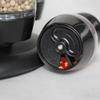 YRHH Spice Rack, 8/16 Jars, Rotating Stand, Stainless Steel, Black, Storage Organizer view 3