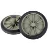 Happyyami Garbage Container Wheels 2Pcs Trash Can Garbage Can Rubber Replacement Wheel Can Pulley Outdoor Trash Can Wheels Tools Accessories Waste Container Wheels view 1