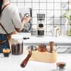 58mm/2.3in Coffee Tamper Stand Wood Material Three-Hole Design,Espresso Tamper Stand with Anti-Slip Rubber Base Pad Coffee Tamper Base for Home Cafe view 3