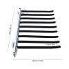 18.11x12.83in 9 Arms Pull Out Trouser Hanger Rack Pants Hanger Pull Out Trouser Rack Clothes Organizers for Bedroom Closet Storage Cabinet, Black Single Row, Right Side view 2
