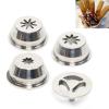 DENESTUS Stainless Steel Hollow Churro Nozzles Attachment Churro Maker Accessories 8/15/24mm 3 Sizes Youtiao Nozzle for Restaurant Kitchen view 1