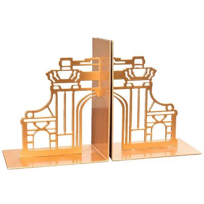 HFFTQ Office Bookends,Chinese Creative Desks Book Ends,Metal Bookends for Shelves,Modern Home Furnishings Bookends Bracket
