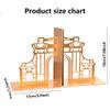 HFFTQ Office Bookends,Chinese Creative Desks Book Ends,Metal Bookends for Shelves,Modern Home Furnishings Bookends Bracket view 2