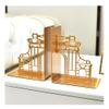 HFFTQ Office Bookends,Chinese Creative Desks Book Ends,Metal Bookends for Shelves,Modern Home Furnishings Bookends Bracket view 4
