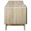 Allora Modern Wood TV Stand for TVs up to 65" in Natural/Gray view 4