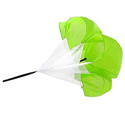 Resistance Parachute Running Parachute, Speed Resistance Training Parachute Equipment,with Adjustable Strap Sprint Training Chute, for Kids/Adults(Color:Green)