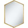 Allora Hexagonal Decorative Mirror in Gold view 1