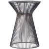 Allora Iron Round Transitional Accent Table in Black view 2