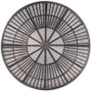 Allora Iron Round Transitional Accent Table in Black view 3