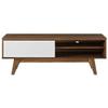 Allora Modern Wood TV Stand for TVs up to 48" in Walnut/White view 3