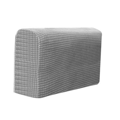 HEALLILY Couch Arm Covers 2pcs Universal Stretch Sofa Armrest Covers Armchair Slipcovers Washable Armchair Slipcover for Home Office Light Grey