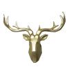 Animal Head Wall Decor,Wall Mounted Artificial Deer Head Antlers,Faux Taxidermy Creative Home Accessories Statues Sculptures,Resin Geometrical Deer Head Home Decoration,for Living Room Office view 1