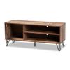 Allora Iver 1-Door Wood TV Stand in Rustic Oak view 2