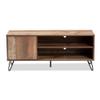 Allora Iver 1-Door Wood TV Stand in Rustic Oak view 3