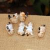 ASDNN Ceramic Cat Chopstick Holder, Creative Decoration Cartoon Tableware Holder 6-Pack, Lucky Cat Knife and Fork Dining Table Restaurant Kitchen view 3