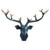 Deer Antler Deer Head Wall Decoration Artificial Animal Head Wall Decor,Sculpture Pendant Wall Mount Country Style Decoration,Synthetic Resin Home Decor,for Wall Home Decoration House Gift Keepsake view 1