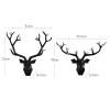 Deer Antler Deer Head Wall Decoration Artificial Animal Head Wall Decor,Sculpture Pendant Wall Mount Country Style Decoration,Synthetic Resin Home Decor,for Wall Home Decoration House Gift Keepsake view 3