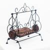 ART AND CRAFT INDIA Wooden & Wrought Iron Jhulla for Lord Krishna | Jhulla for God Ideal | Jhulla for Goddess | Wooden Radha Krishna Ji Wrought Iron Frame God Jhula or Swing for Mandir and Home Temple view 2