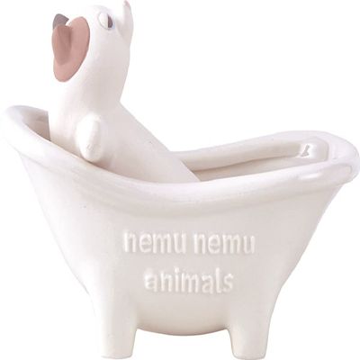 Livheart 88005-10 Nemu Nemu Animals Bathtub Humidifier (Main Body: Total Length: Approx. 4.3 inches (11 cm), Cup: Total Length: Approx. 5.7 inches (14.5 cm), Cute, Tabletop, Eco