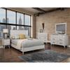 Allora Mid Century Modern Wood 2 Drawer Bedside Nightstand in Gray view 2