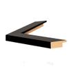 (1) 5x25 - 1.25 Inch Black Eco-Friendly Picture Frame | Plexi Glass, Backing and Hanging Hardware Included view 2