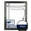 (1) 5x25 - 1.25 Inch Black Eco-Friendly Picture Frame | Plexi Glass, Backing and Hanging Hardware Included view 3