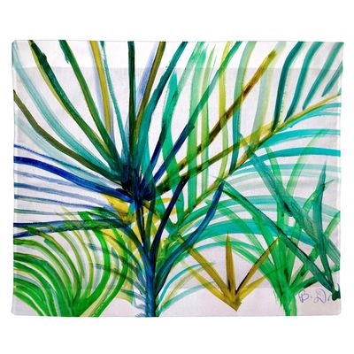 Betsydrake TP1157 24 x 30 in. Teal Palms Wall Hanging