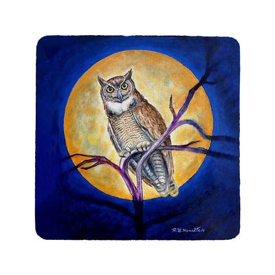 Betsydrake CT1172 Owl in Moon Coaster - Set of 4