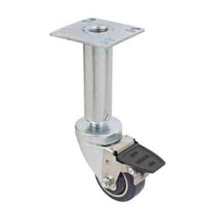 FOCUS PRODUCT GROUP FPCF353 Set of 4-3 in. Plate Fryer casters with Brakes. 3.5 in. Square Plate