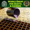 3.8mL Square Silicone Candy Mold - Half Sheet view 3