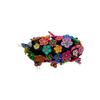 Decorative Heart stand made of Betus Clay with hand-painted flowers view 3