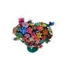 Decorative Heart stand made of Betus Clay with hand-painted flowers view 4