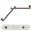 1 inch Blackout Corner Curtain Rod 28-48 inch - Bronze view 2