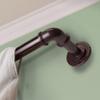 1 inch Blackout Corner Curtain Rod 28-48 inch - Bronze view 3