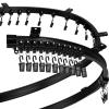 Curved Ceiling Curtain Track Bendable Mount for Curtain Rail Bunk Bed Bay Window Room Divider Flexible Straight (Black,5 m/ 16.4 ft) view 1
