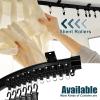 Curved Ceiling Curtain Track Bendable Mount for Curtain Rail Bunk Bed Bay Window Room Divider Flexible Straight (Black,5 m/ 16.4 ft) view 4