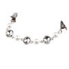 COLORFUL BLING Pearl Crystal Sparkling Teardrop Chain Dresses Shawl Clip Retro Sweater Collar Clips Retro Cardigan Clip Shawl Clips Glove Clips Clasp Dress Shirt Brooch Clip for Men and Women-1 view 1