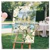 Boho Bridal Shower Welcome Sign - Custom Welcome Bridal Shower Sign - Personalized Bridal Shower Signs - Floral Bridal Shower Sign view 1