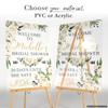 Boho Bridal Shower Welcome Sign - Custom Welcome Bridal Shower Sign - Personalized Bridal Shower Signs - Floral Bridal Shower Sign view 2