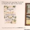 Boho Bridal Shower Welcome Sign - Custom Welcome Bridal Shower Sign - Personalized Bridal Shower Signs - Floral Bridal Shower Sign view 3