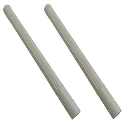 (2) Vacuum Attachment White Plastic Wands Replacment for Pipe Hose Tool Extension 1.25 ID